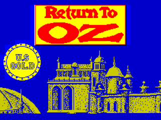 Return to Oz title screen for ZX Spectrum